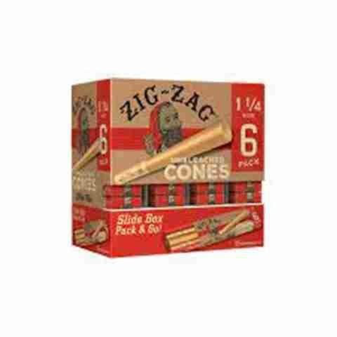 Picture of Zig-Zag Cones-Unbleached 1 1/4 6ct 36pk Display