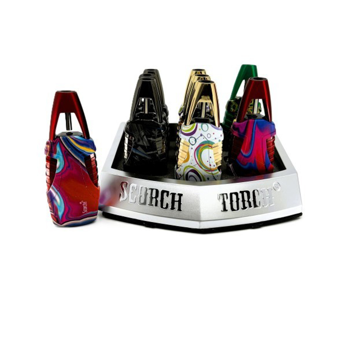 Picture of S61874 Scorch Single Flame w Side Button Torch Lighter 9ct