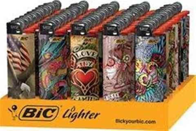 Picture of Bic Lighters Tribal Tatoo  50ct