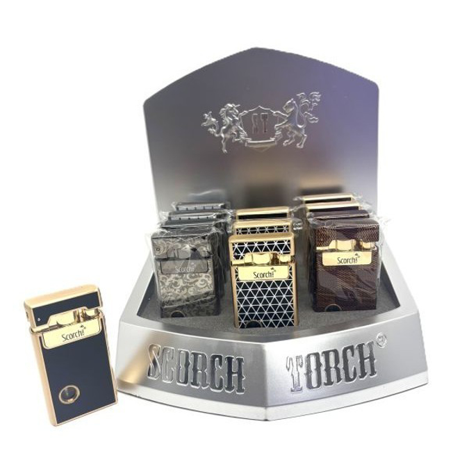 Picture of S61850 Scorch 2.75in Metal Flip Cap w Dual Flame Lighter - 12ct