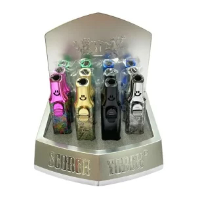 Picture of S61840 Scorch Lighter Smile Face w Slide Down Ignition Button 12ct