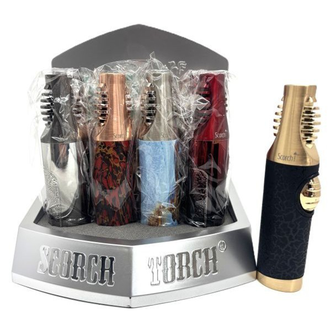 Picture of S61844 Scorch 5.25in Slide Ignition Button Torch Lighter - 12ct