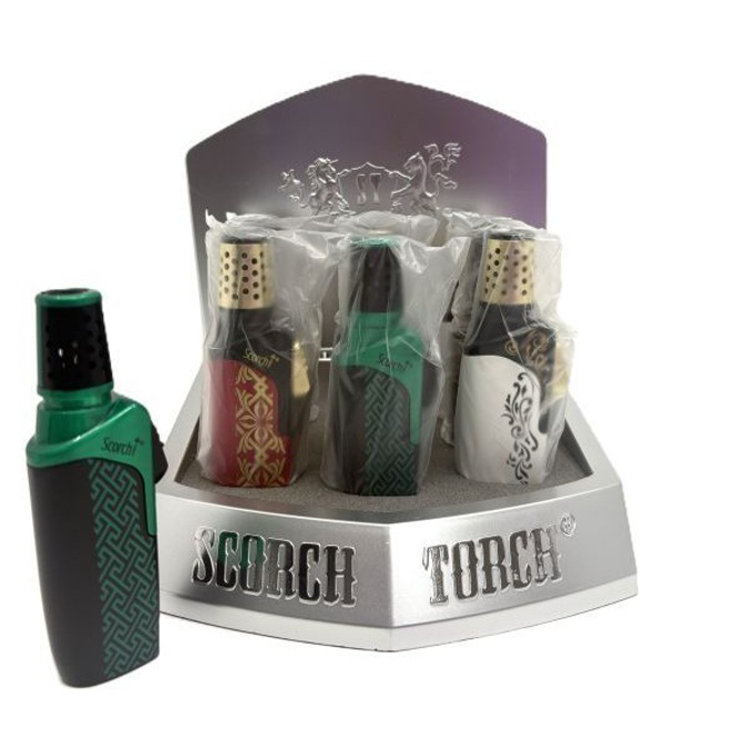 Picture of S61854 Scorch 4.5in w Pull Down Button Torch Lighter - 9ct