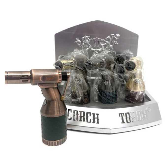 Picture of S61858 Scorch Tall Heavy Metal w Flame Lock Torch Lighter - 6ct