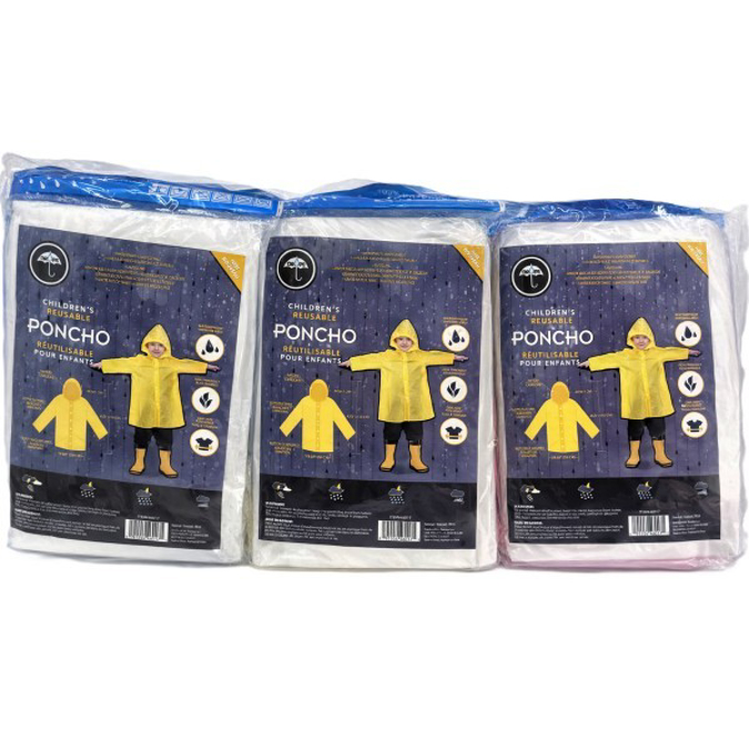 Picture of Drop Poncho Raincoat - Kids 12ct