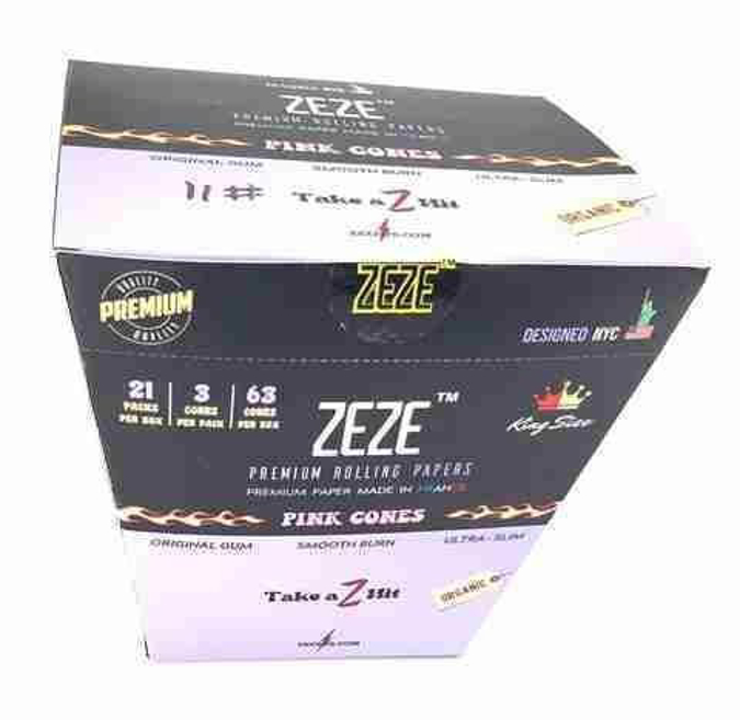 Picture of Zeze Cones Organic King 3ct 21pk-Pink B1G1