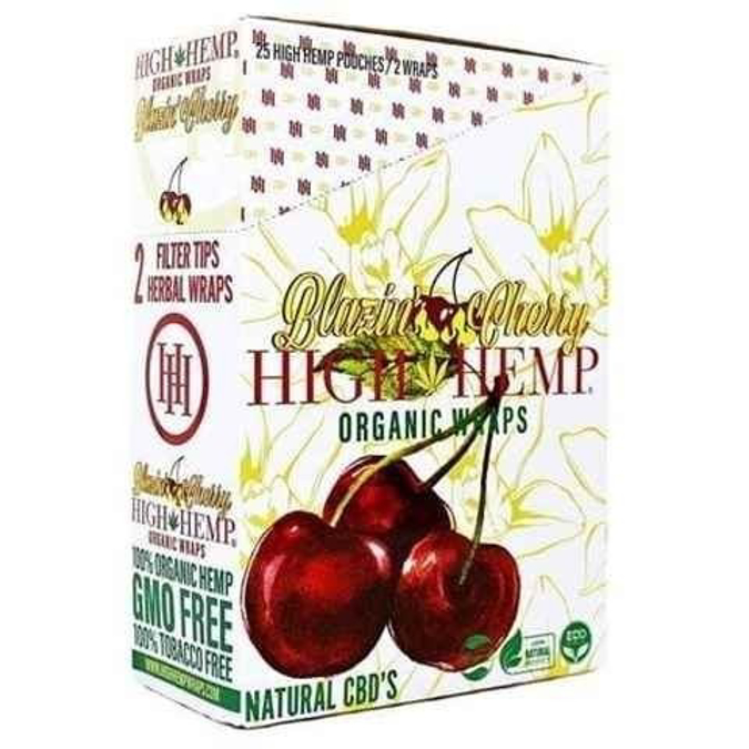 Picture of High Hemp Organic Wraps 2ct 15pk-Cherry