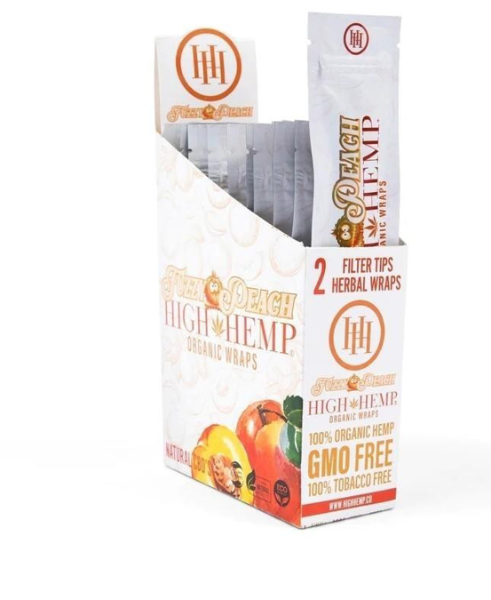 Picture of High Hemp Organic Wraps 2ct 25pk-Peach