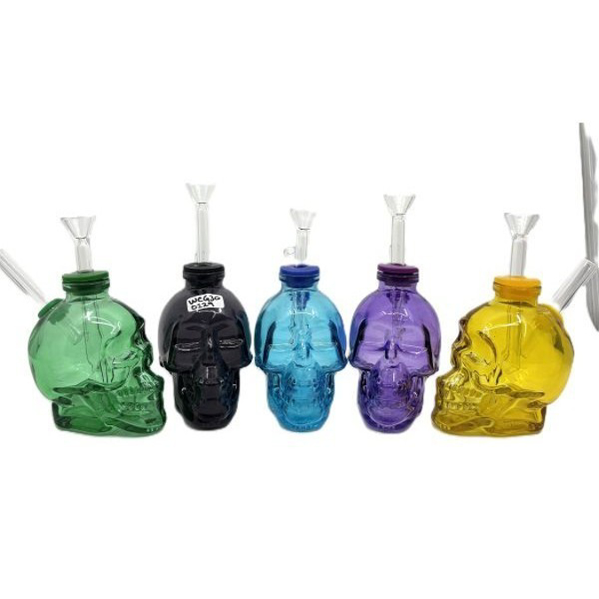 Picture of Glass Skull Face Small OB Color