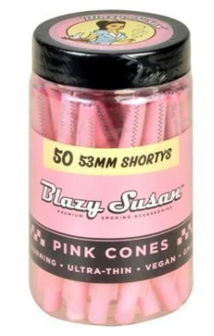 Picture of Blazy Susan Cones Pink Shorty 53mm 50ct Jar