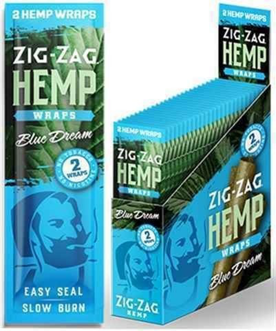 Picture of Zig-Zag Hemp Wraps-Blue Dream 2ct 25pk