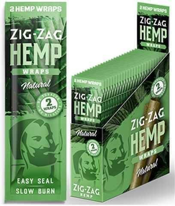 Picture of Zig-Zag Hemp Wraps-Natural 2ct 25pk