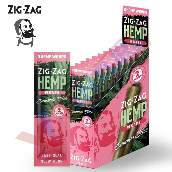 Picture of Zig-Zag Hemp Wraps-Summer Slice 2ct 25pk