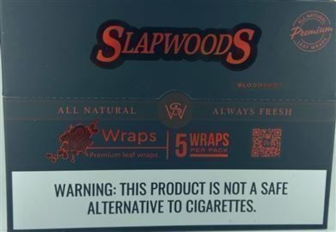Picture of Slapwoods Cigar Wraps 5pk- Bloodshot Texas Tax Paid