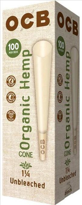 Picture of OCB Cones Organic Hemp  1 1/4 100pk