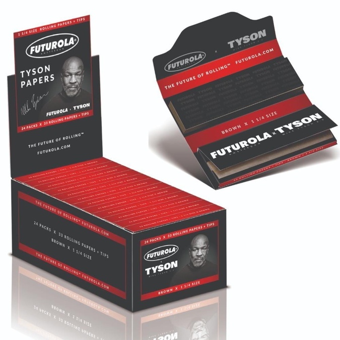 Picture of Tyson X Futurola Rolling Paper-Tips 1 1/4 24pk