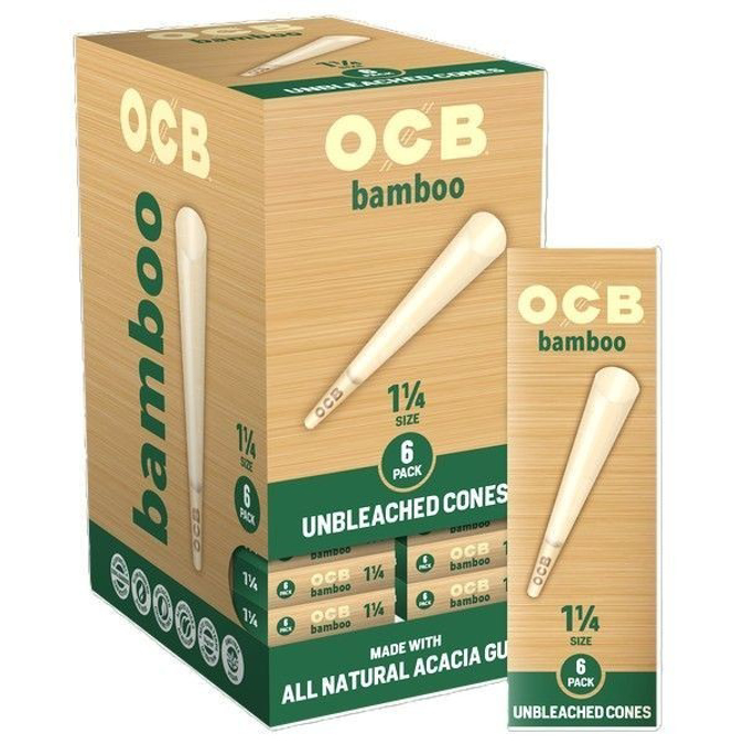 Picture of OCB Cones Bamboo 1 1/4 6ct 24pk