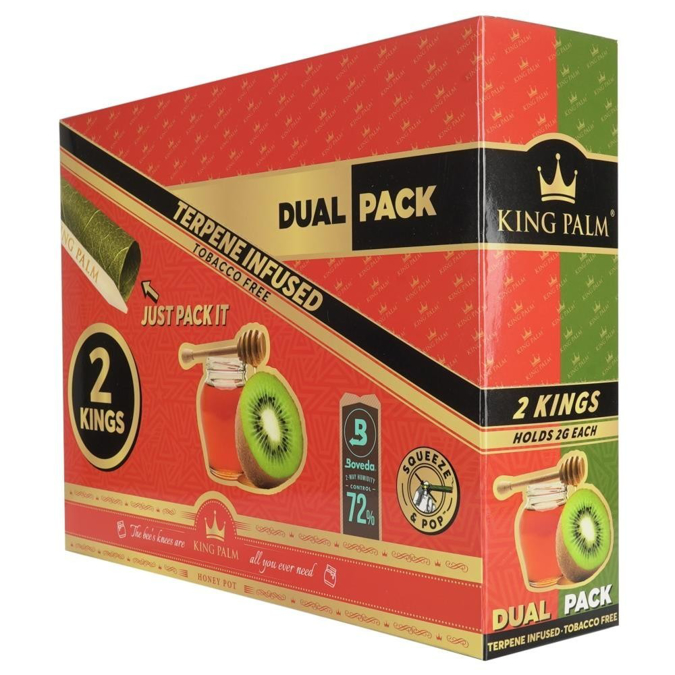 Picture of King Palm Cones Dual 2ct 20pk-Honey Kiwi