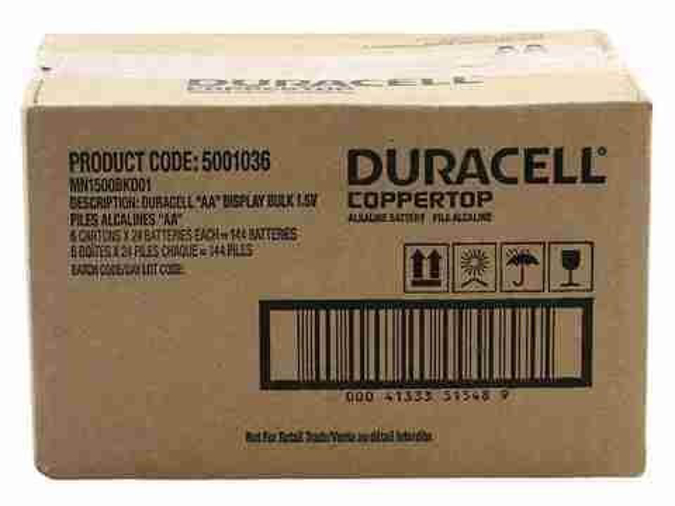 Picture of Duracell USA Box - AAA4 - 18ct