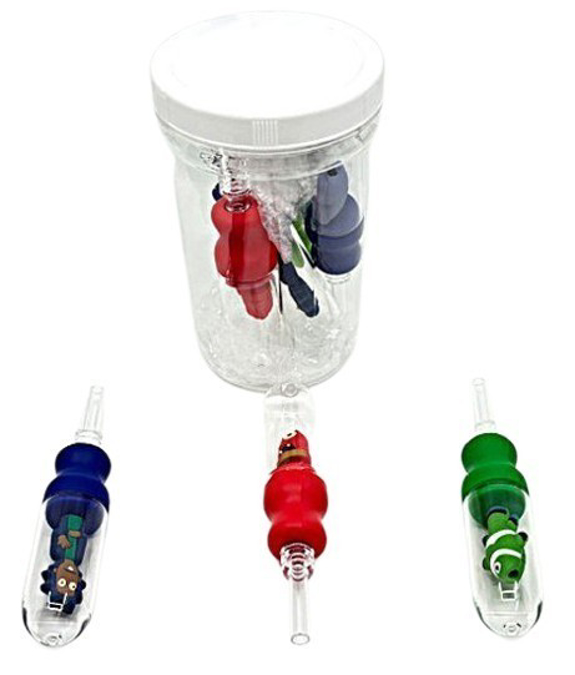Picture of Silicone Character Glass Nectar Collector -H435