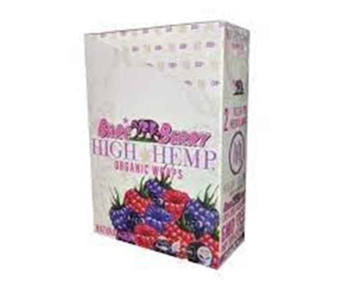 Picture of High Hemp Organic Wraps 2ct 25pk-Berry