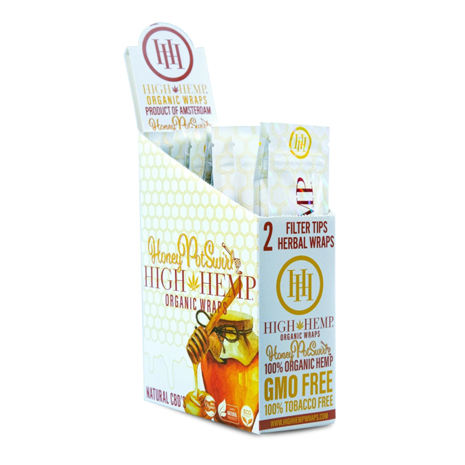 Picture of High Hemp Organic Wraps 2ct 25pk-Honey