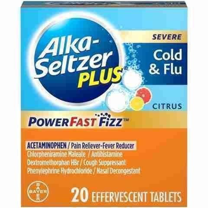 Picture of Alka Seltzer Plus Cold n Flu - 20pk 2ct
