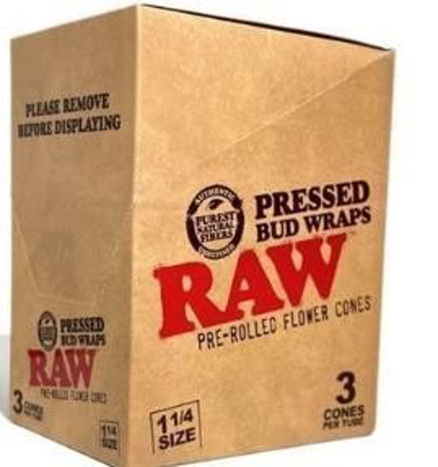 Picture of Raw Cones - Pressed Bud Wraps 1 1/4 3ct 12pk