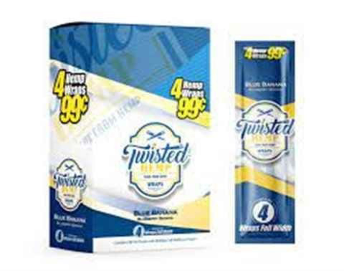Picture of Twisted Hemp Wrap 4ct 99c 15pk-Blue Banana