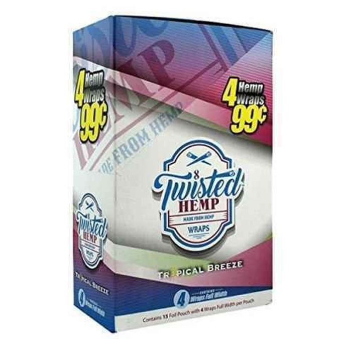Picture of Twisted Hemp Wrap 4ct 99c 15pk-Tropical Breeze
