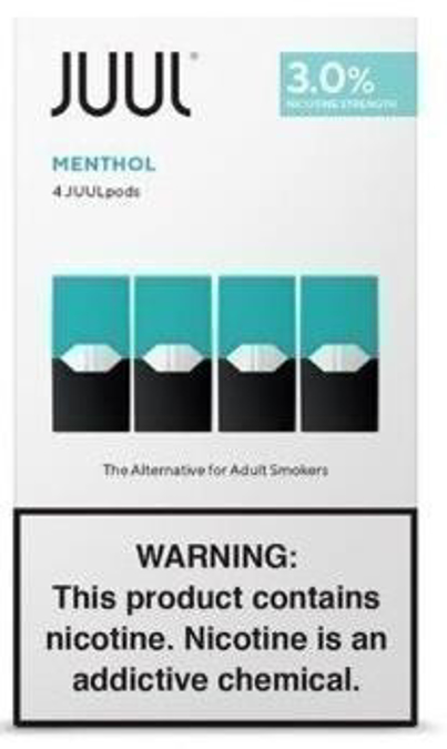 Picture of Juul Menthol 4 pack 3 pcnt