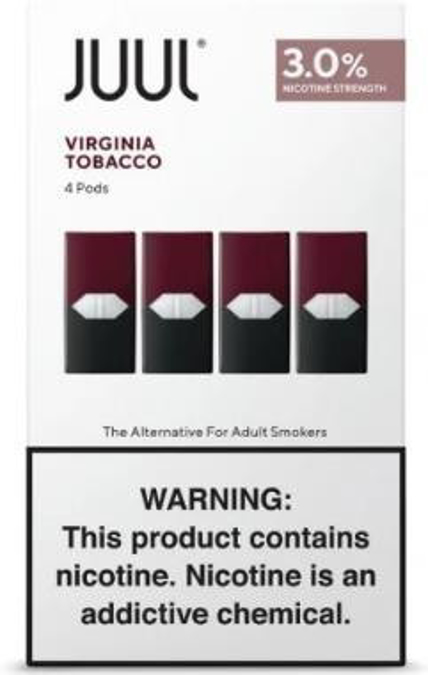Picture of Juul Virginia Tobacco 4 Pack 3 pcnt
