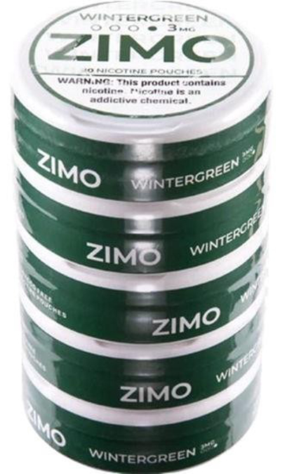 Picture of Zimo Nicotine Pouches 3mg 5ct-Wintergreen