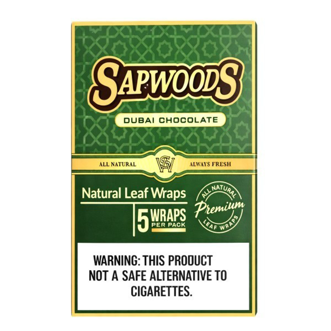 Picture of Slapwoods Cigar Wraps -Dubai Choclate 5pk Texas Tax paid