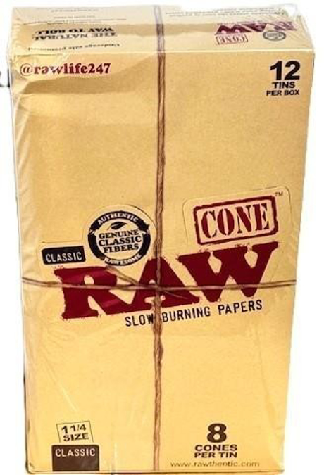 Picture of Raw Cones - 1 1/4 8ct 12pk
