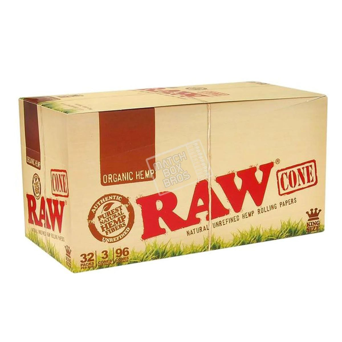 Picture of Raw Cones - Organic King 3ct 32pk