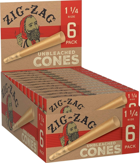 Picture of Zig-Zag Cones-Unbleached 1 1/4 6ct 24pk