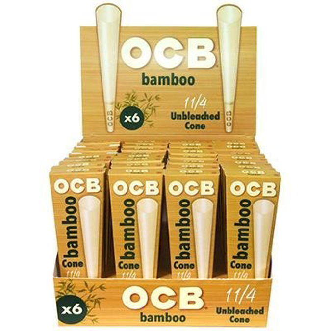 Picture of OCB Cones Bamboo 1 1/4 6ct 32pk