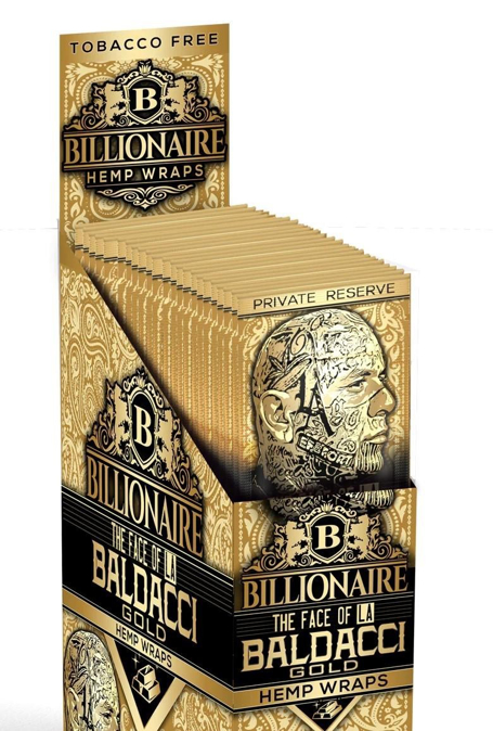 Picture of Billionaire Hemp Wraps 2ct 25pk - Baldacci Gold