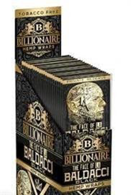 Picture of Billionaire Hemp Wraps 2ct 25pk- Baldacci Black