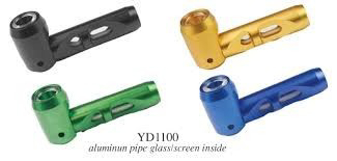 Picture of YD1100 Glass & Metal Hand Pipe