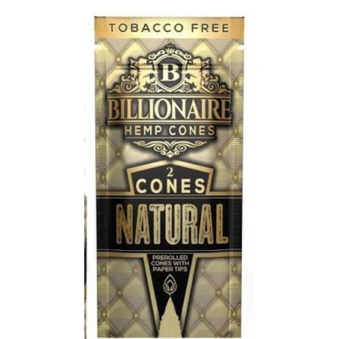 Picture of Billionaire Hemp Cones 2ct 10pk - Natural