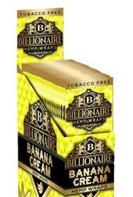 Picture of Billionaire Hemp Wraps 2ct 25pk- Banana Ceam