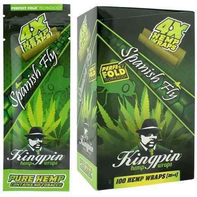 Picture of Kung Pin Hemp Wraps 25x4 Spanish Fly