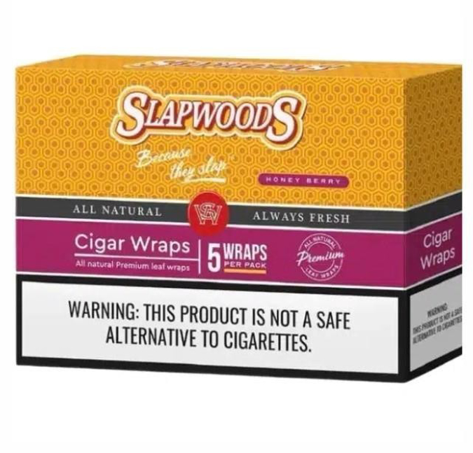 Picture of Slapwoods Cigar Wraps - Honey Berry 5pk Texas Tax Paid