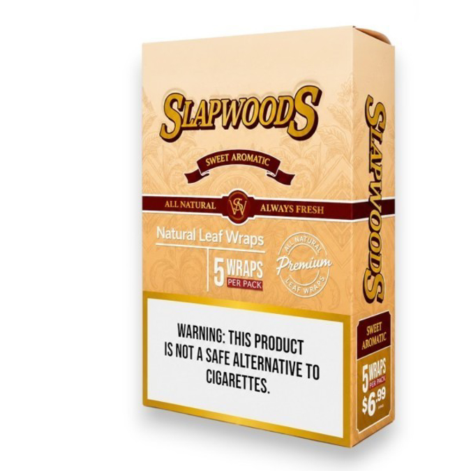 Picture of Slapwoods Cigar Wraps - Sweet Aromatic 5pk Texas Tax Paid