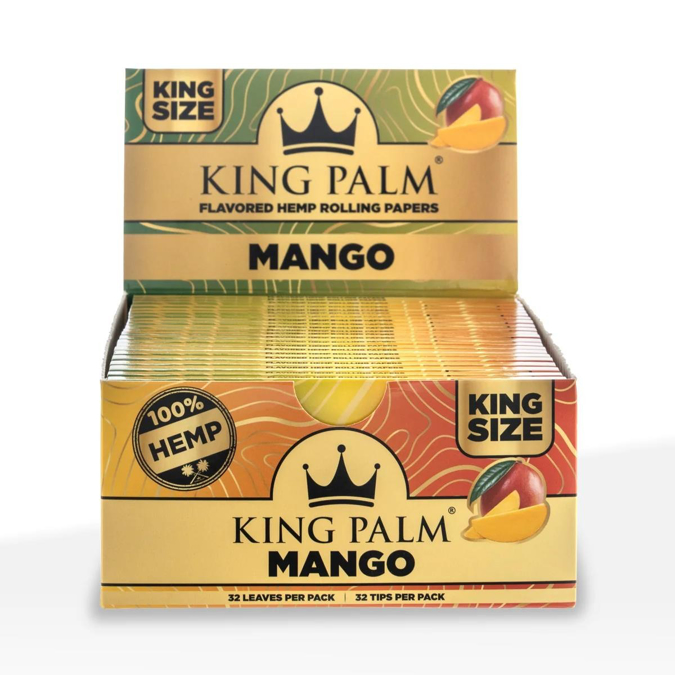 Picture of King Palm Hemp Paper w Tip KS 22ct 32pk -Mango