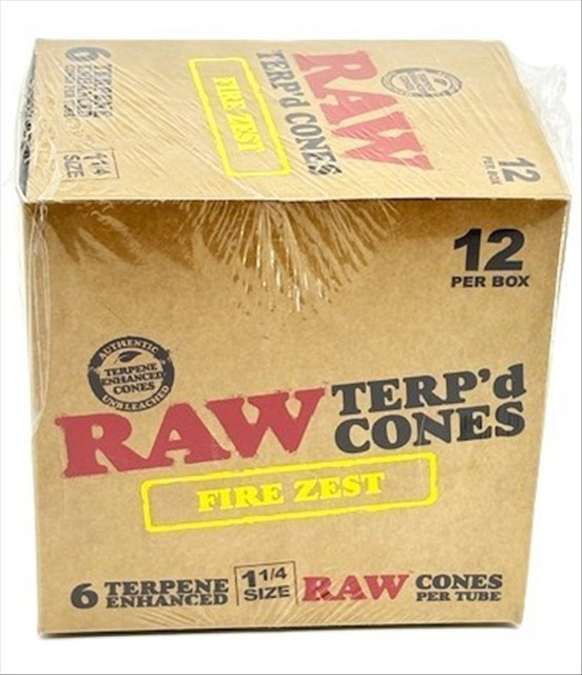 Picture of Raw Cones - Terp Dipped 1 1/4 6pk-Fire Zest