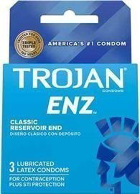 Picture of Trojan C-ENZ Lubricated -Light Blue Reg-6ct