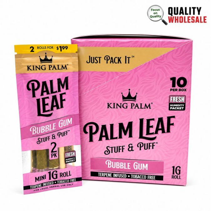 Picture of King Palm Cones - Mini 1g 2ct 10pk - Bubble Gum 1.99pp